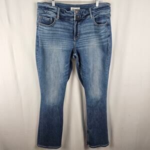 BKE Gabby Curvy Bootcut Jeans Women's 38x32 High Rise Stretch Denim Mid Wash